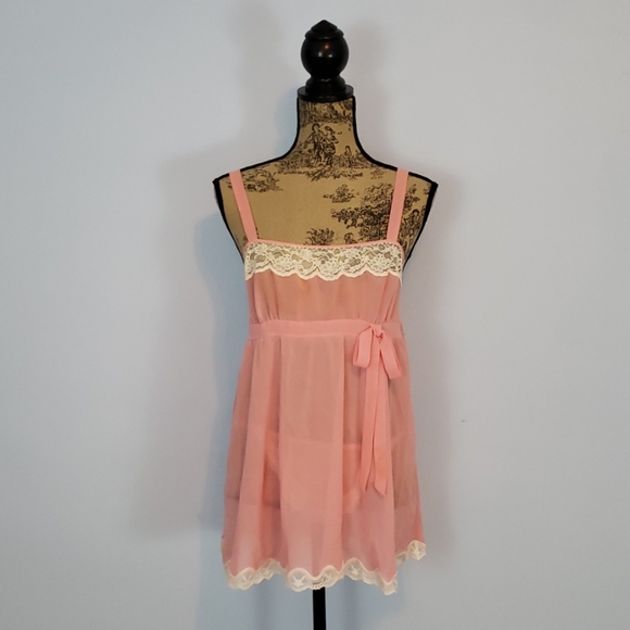 Victoria's Secret Other - Victoria's Secret Pink Lace Slip